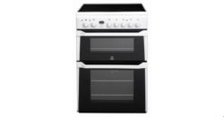 Indesit ID60C2WS 60cm Freestanding Double Oven Electric Ceramic Cooker in White